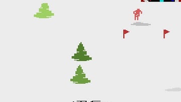 Atari 2600 Game: Skiing (1980 Activision)