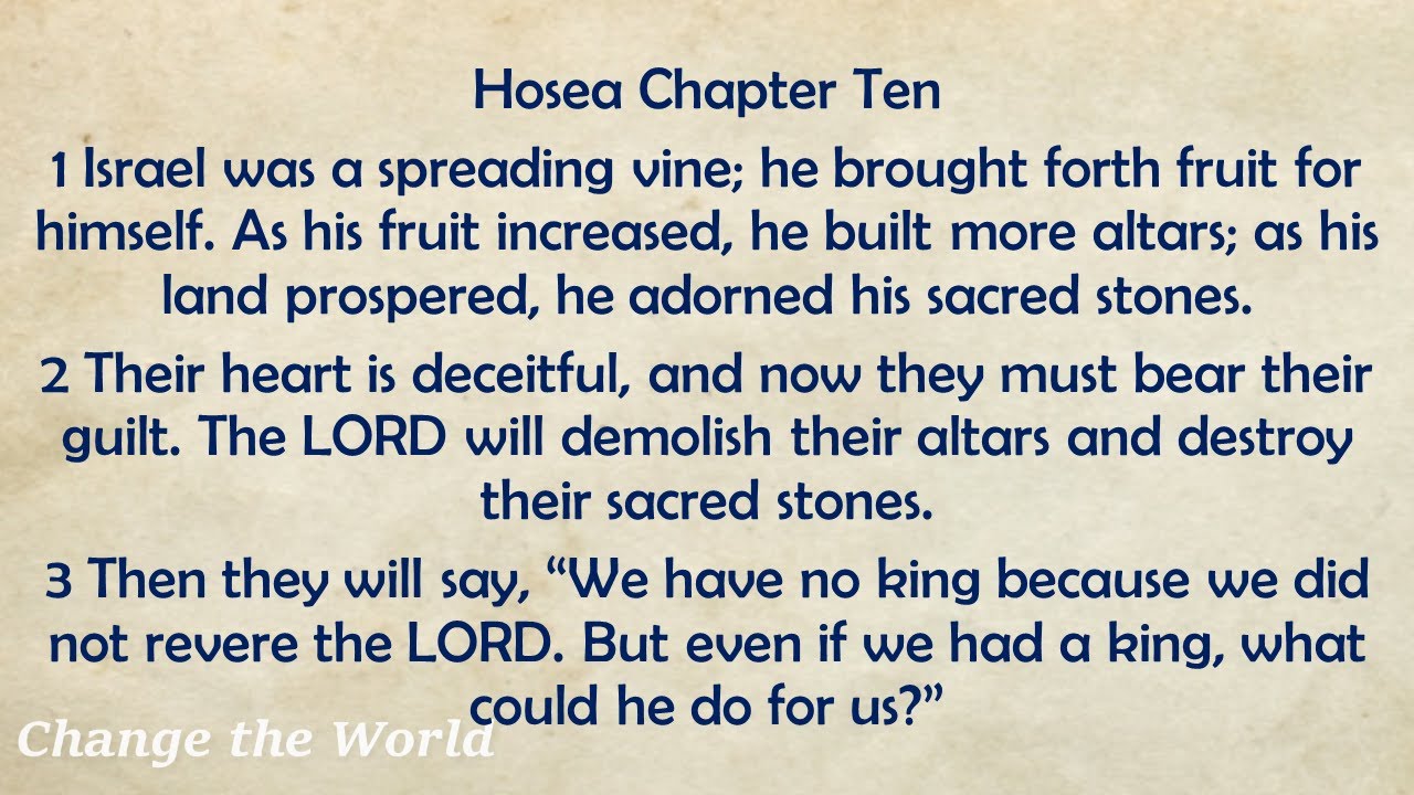 Day 259 September 16 Book of Hosea 10 14 English Audio Bible