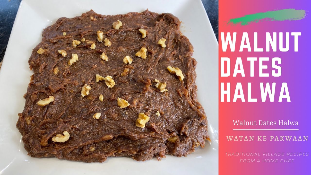 Walnut and Dates Halwa | Khajoor Akhrot ka Halwa | Easy and Healthy Sugar Free Sweet Recipe 