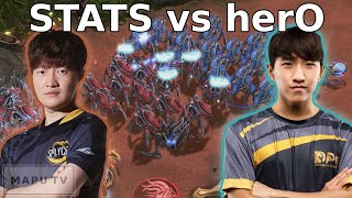 CRAZY PVP! - Stats vs herO - Bo3 - (StarCraft2)