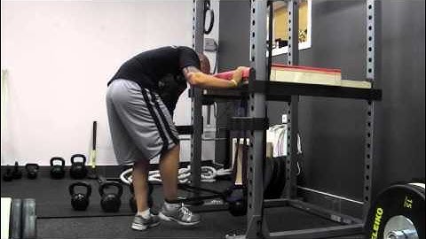 Homemade reverse hyper for kettlebells