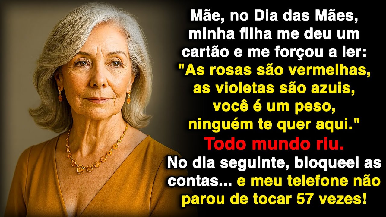 No Dia das Mães, recebi um cartão e minha filha me fez ler. Você não vai acreditar!
