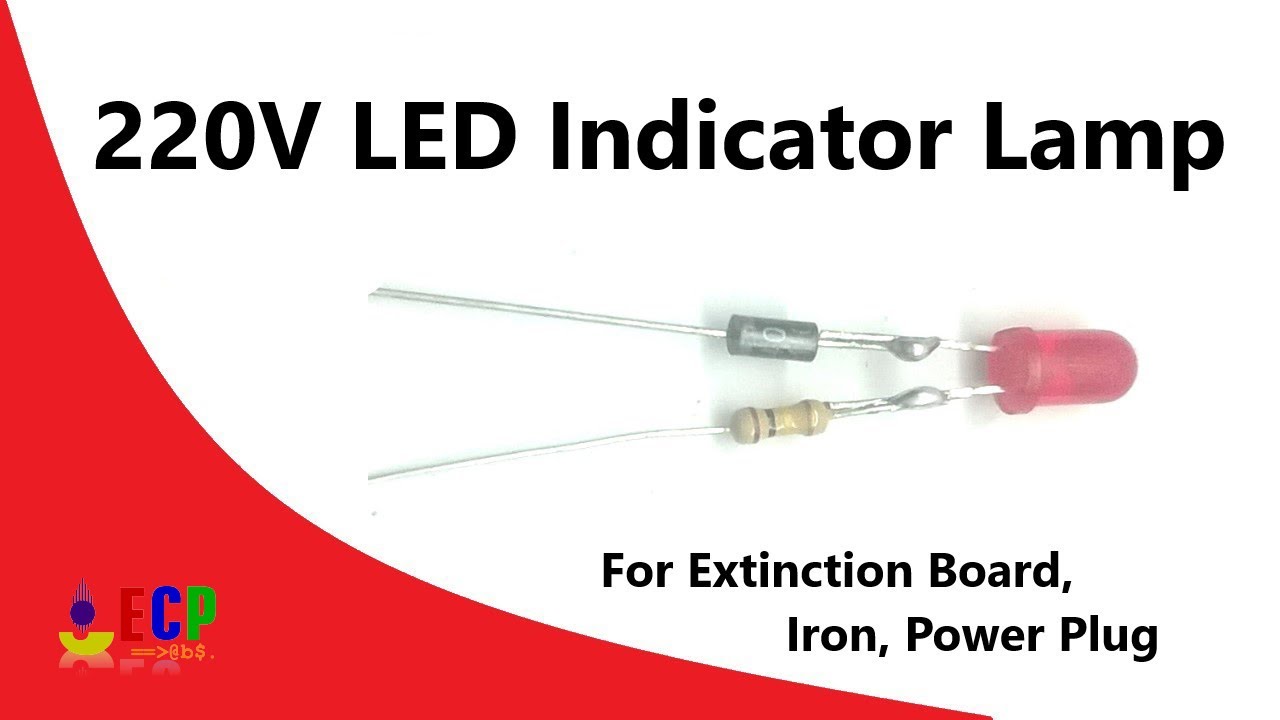 Simple 220-volt Main Indicator LED Circuit