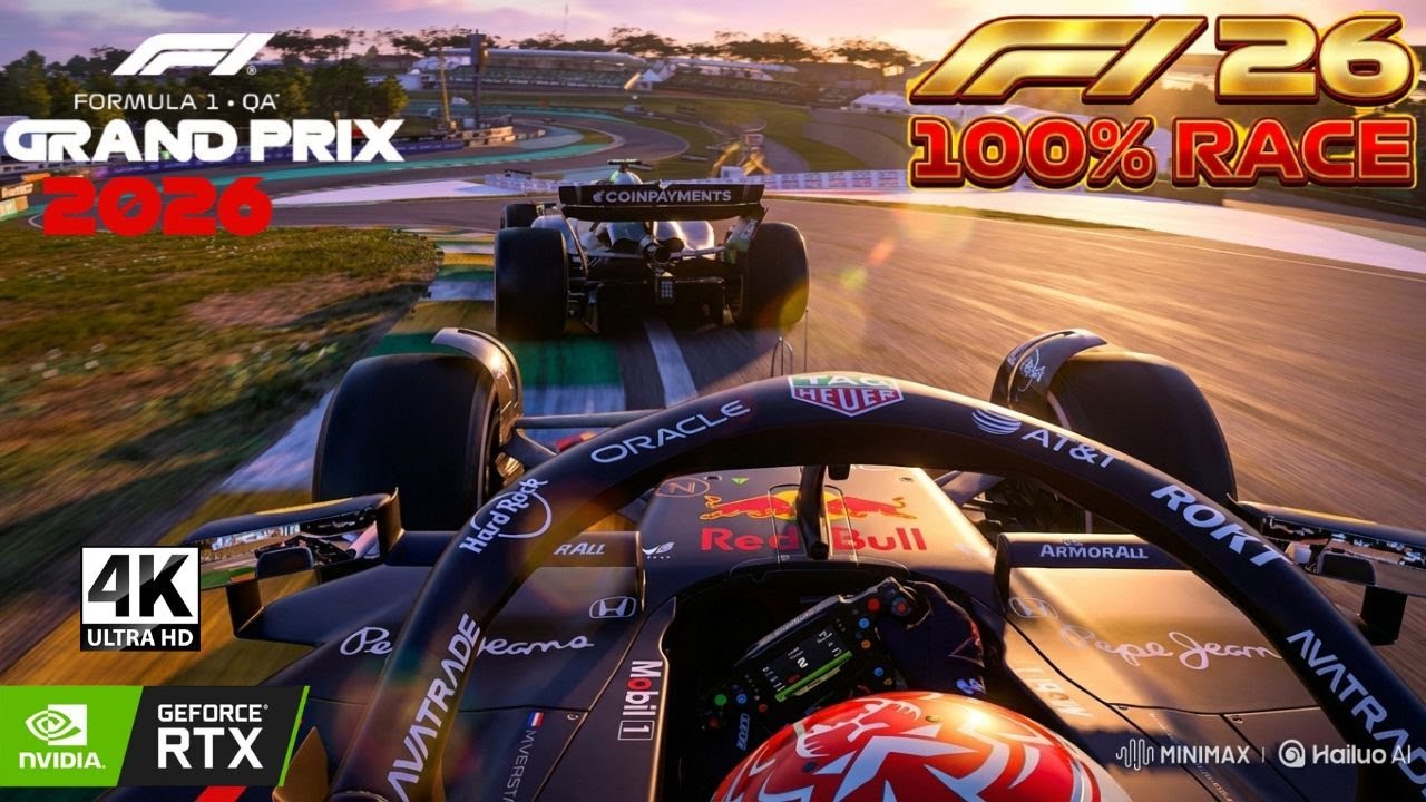 F1 2026 – Red Bull RB22 🟦 Brazilian Grand Prix | 100% Race | Cockpit POV | 4K RTX