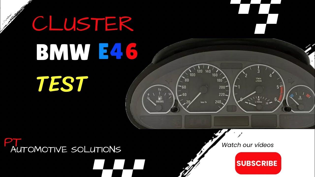 BMW E46 Cluster Test YouTube