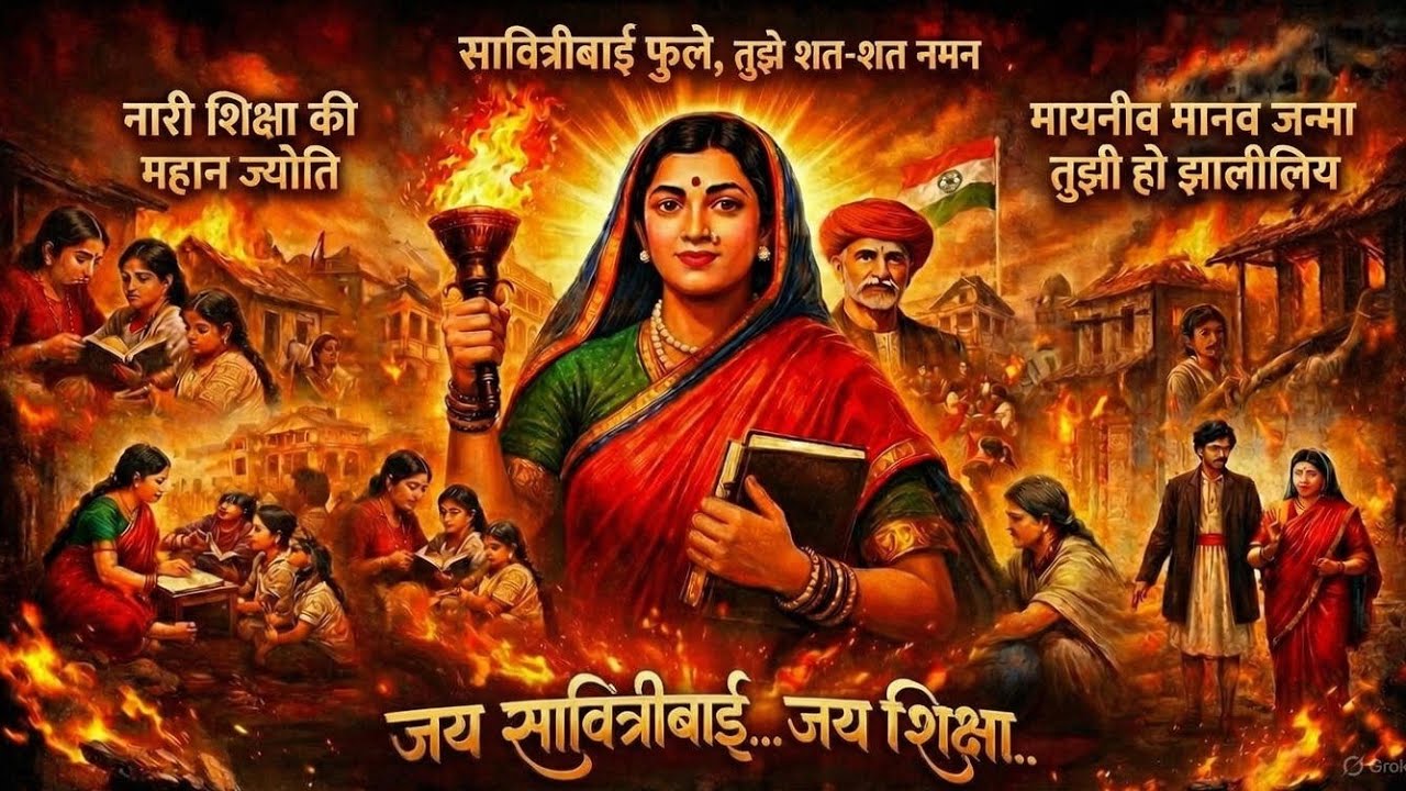 Savitribai Phule Song | शिक्षा की ज्योति | Tribute to India's First Female Teacher 🇮🇳