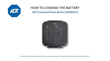 How to change the battery in your ADT Command Panic Button SiXPANICA