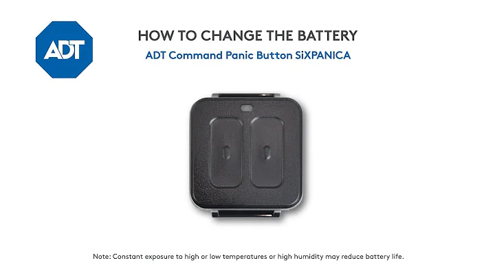 How to change the battery in your ADT Command Panic Button SiXPANICA