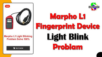 Morpho L1 RD Service Update Error, Capture Failed || Update Firmware - Marpho L1 Light Blink Problam