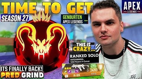 GENBURTEN soloQ RANKED WIN ❗Dominating LOBBY❗ SEASON 27 RANKED🚨Apex Legends @Genburten