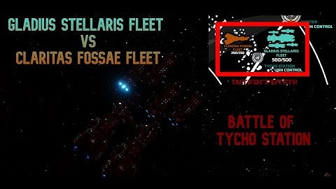 Gladius Stellaris Fleet vs Claritas Fossae Fleet || Battle of Tycho Stattion