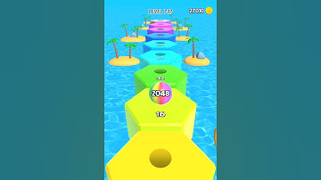 2048 Runner Balls 🔢⚪🔥 | Smooth & Colorful Merge Short#shorts