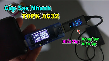 Cáp Sạc Nhanh TOPK AC32: Có Màn Hình Hiển Thị Dòng Sạc Và Điện Áp, có cần thiết