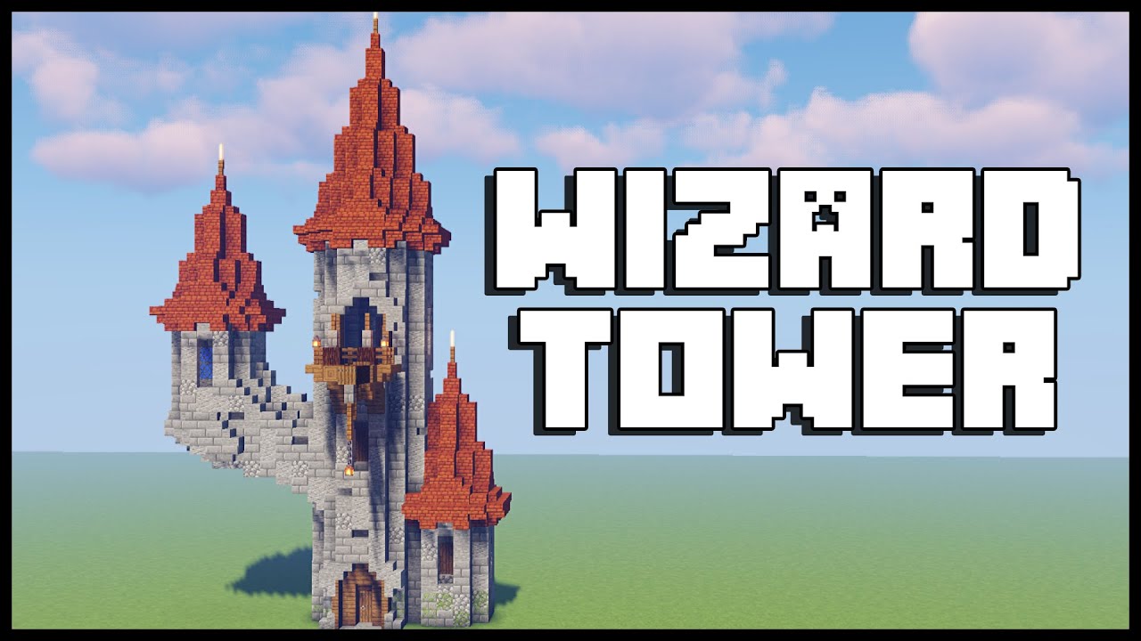 Minecraft: How to build a Wizard Tower [ Tutorial ] - YouTube