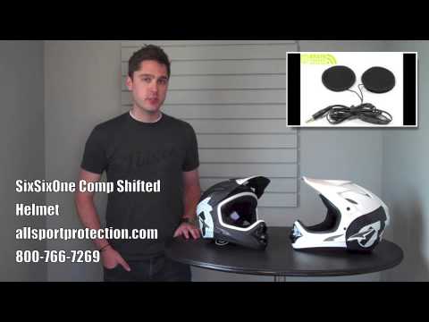 SixSixOne Comp Shifted Full Face Helmet for MTB, BMX & Downhill Mountain Biking