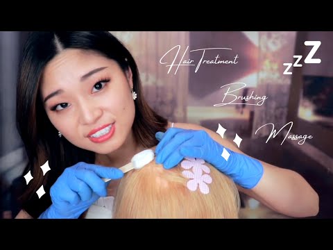 Tingting ASMR Hair Treatment Part 2 Compilation | Soft Speaking, Brushing, Scalp Massage, Scratching