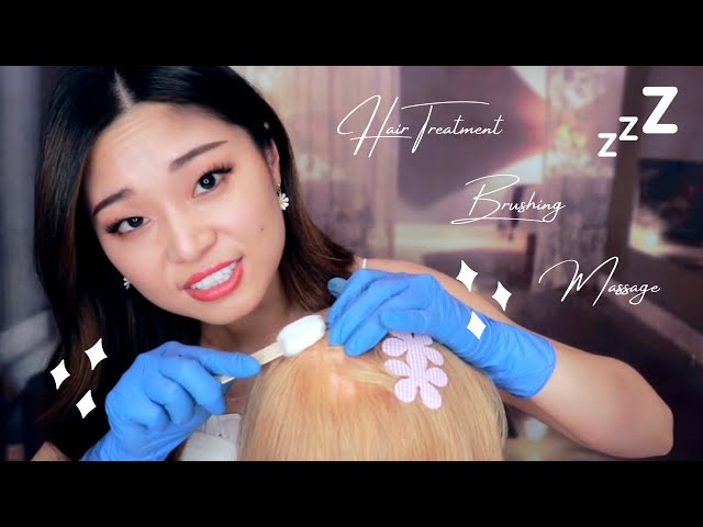 Tingting ASMR Hair Treatment Part 2 Compilation | Soft Speaking, Brushing, Scalp Massage, Scratching