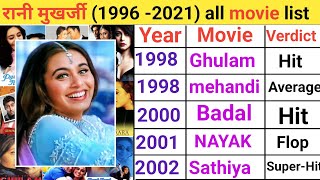 Rani Mukherjee all movie list | Rani Mukherjee hit and flop movie list | rani mukherjee movies