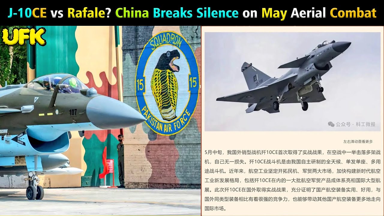 China Confirms J-10CE First Combat Victory: Multiple Kills Reported