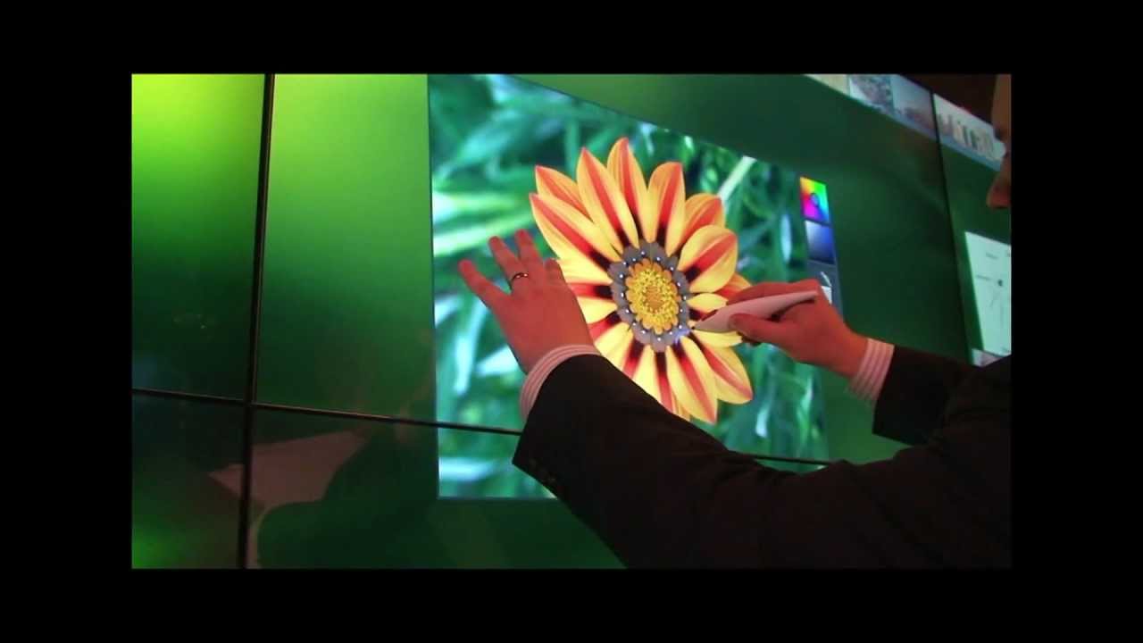 MultiTaction® Cell 55" Ultra Thin Bezel - YouTube