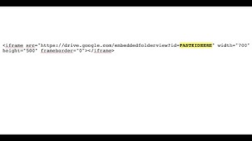 Embed Google Drive Folder to Schoology