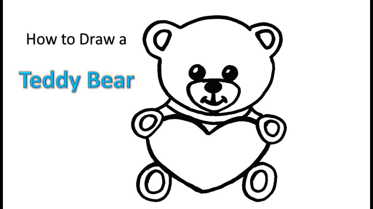 How to Draw a Teddy Bear Easy Step by Step - YouTube