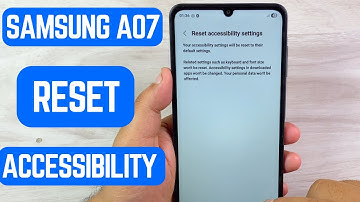 ♿ Samsung Galaxy A07 – How to Reset Accessibility Settings