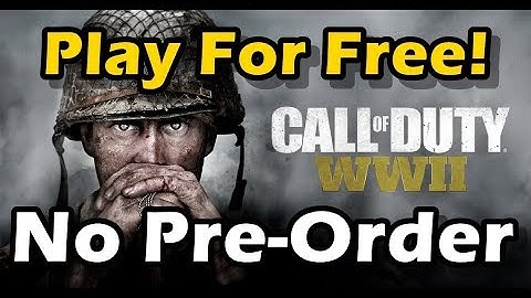 Play Call Of Duty WW2 Beta Free NO preorder or debit card (PS4)