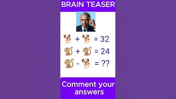 🧠✨ "Only Geniuses Can Solve This Math Puzzle! 🔢 #BrainTeaser #MathQuiz"