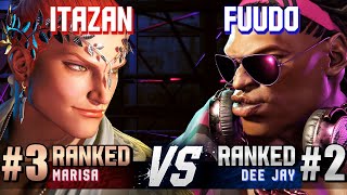 SF6 ▰ ITAZAN (#3 Ranked Marisa) vs FUUDO (#2 Ranked Dee Jay) ▰ High Level Gameplay