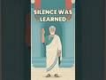 When Silence Meant Wisdom #Silence#DidYouKnow#HumanHistory#AncientWisdom#MindBlown#SimplyOrbiting