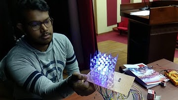 Programmed light sequencing in 3D array using Arduino