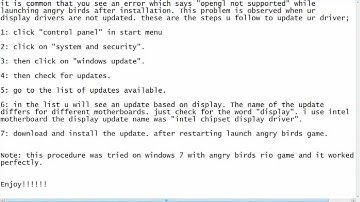 solving angry birds "opengl 2.0 renderer not supported" error in windows 7