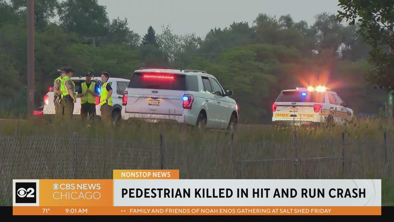 Pedestrian killed in hit-and-run crash - YouTube