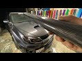 The REALEST Carbon Fiber?! WRX Hatch Hood Scoop Wrap Guide