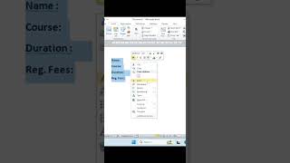 MS Word Trick: Auto-Underline in Forms! 📝 | Tab Settings Tutorial | #Shorts #NitinSir