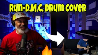 Peter-Piper - Run-D.M.C. Drum Cover - Producer REACTS