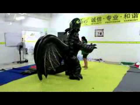 moving inflatable dragon costume (with free shipping from Oct. 15 to 31