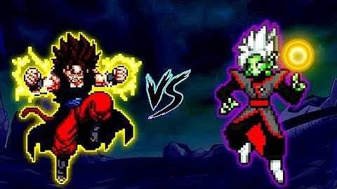Xeno Vegito SSJ4 V3 OP VS Fused Zamasu V4 OP (all form) in Mugen