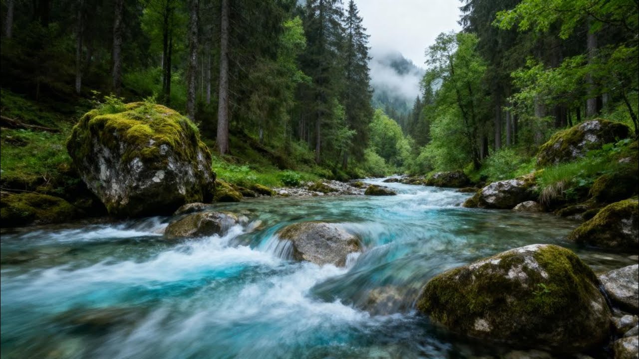 🌿 Pure Nature River LIVE | Stress Relief & Peaceful Water Sounds