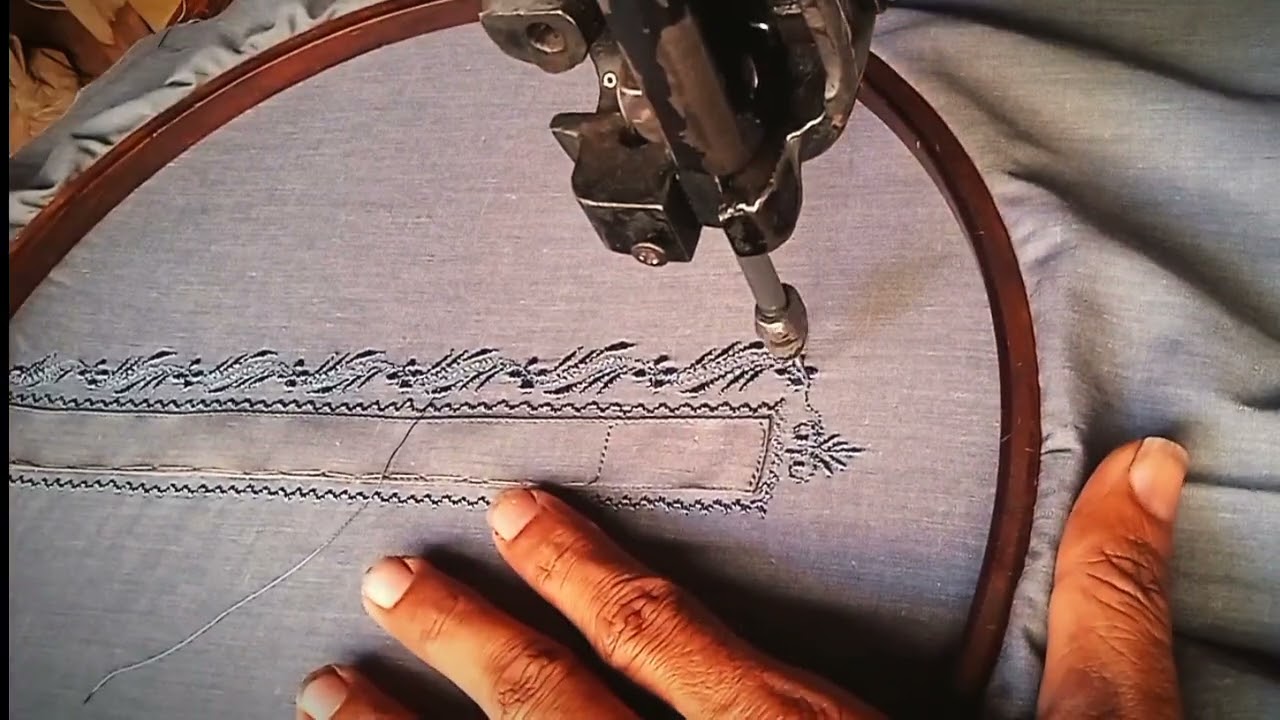 Beautiful Machine Embroidery Design | Stitching Tutorial | Kapray Par Pyara Patter