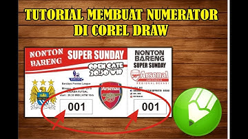 TUTORIAL CARA MUDAH PRINT KUPON DENGAN NUMERATOR DI CORELDRAW