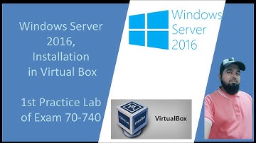 Installation Windows Server 2016 (Practice Lab 1) Exam 70-740 in Hindi