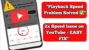 YouTube Playback Speed Problem | YouTube Video 2x Speed Problem Solved (2025)