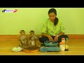 Master Chef Assistant Monkey KAKO & LUNA Cooking Fired Egg With Vegetable Recipe