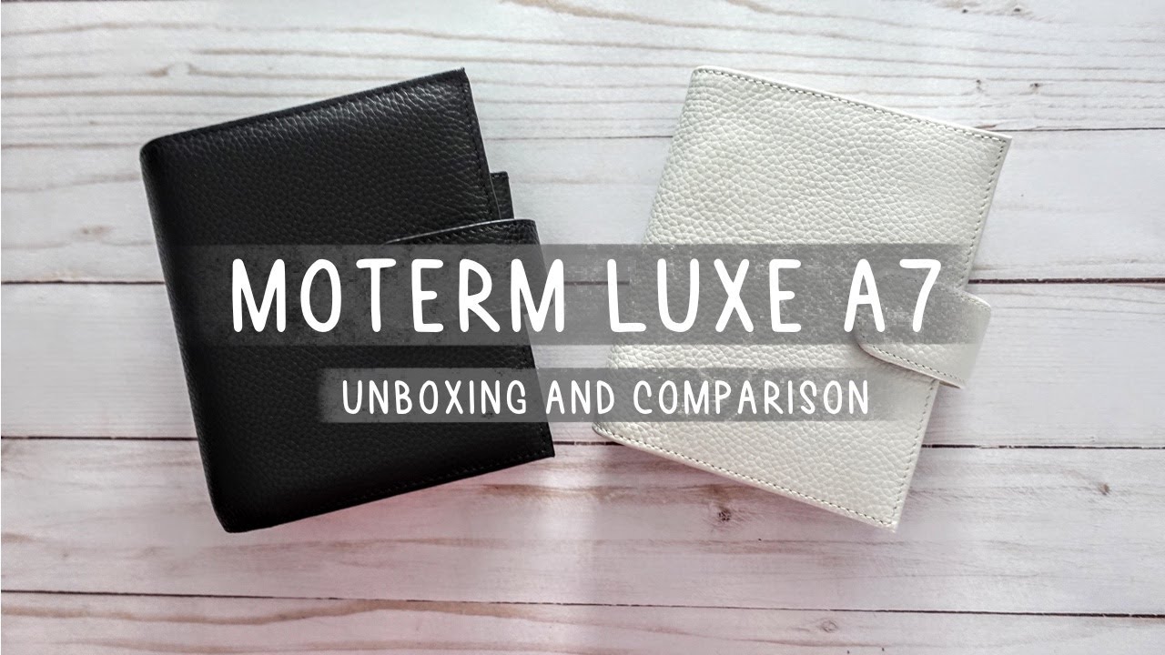 Moterm LUXE A7 Pocket Planner Unboxing and Comparison 