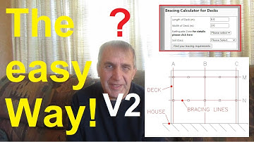 Bracing for New Zealand decks with NZS3604   Understanding bracing the easy way (redone)