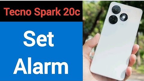 Tecno Spark 20c me alarm Kaise lagaen, how to set alarm