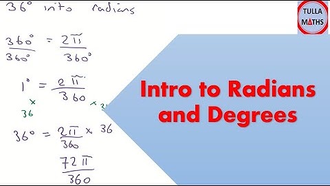 Intro to Radians and Degrees. Convert between Radians and Degrees