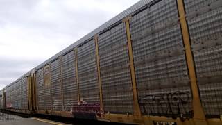 CP 147 w/ CP 5964, ICE 6419 & ICE 6444 lead this WB Autoracker train thru Lisgar GO
